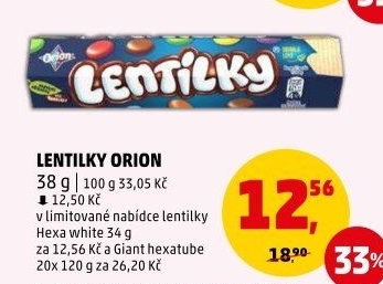 Lentilky Orion