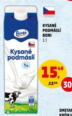 Nápoj podmáslí kysané Boni
