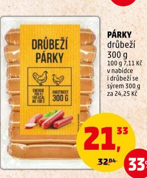 Párky drůbeží
