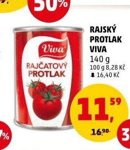 Rajčatový protlak Viva