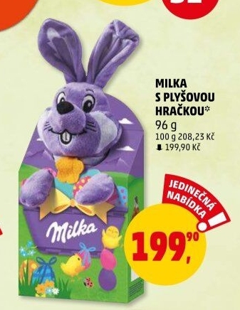 Sladkosti s plyšákem Milka