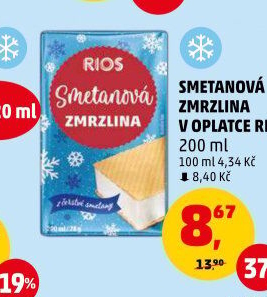 Smetanová zmrzlina Rios