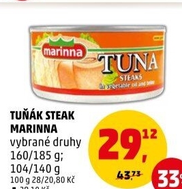 Tuňák steak Marina