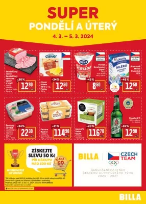 akční leták BILLA 28.2.2024-5.3.2024
