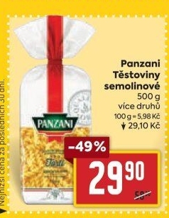 Těstoviny Panzani