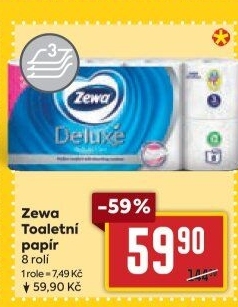 Toaletní papír 3vrstvý Deluxe Zewa