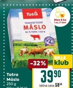 Máslo Tatra