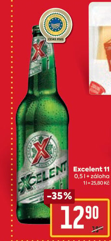 Pivo světlý ležák 11° Excelent