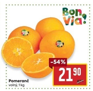 Pomeranče Billa Bonvia