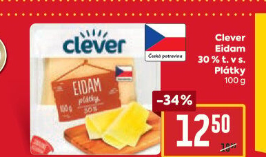 Sýr Eidam 30% Clever
