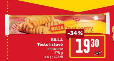 Těsto listové Billa