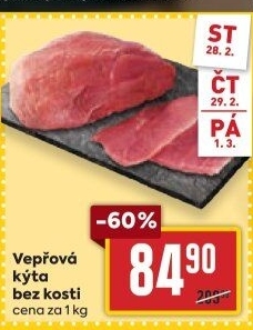 Vepřová kýta bez kosti