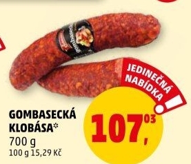 Gombasecká klobása Schneider