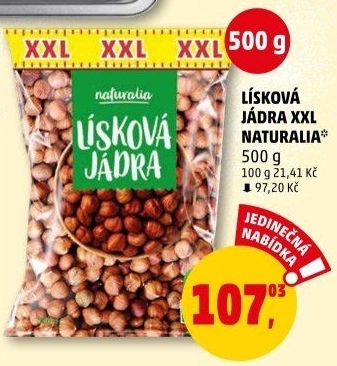 Lískové ořechy Naturalia