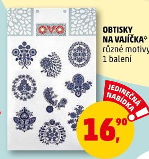 Obtisky na vajíčka Ovo