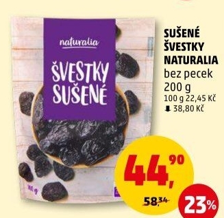 Švestky sušené Naturalia