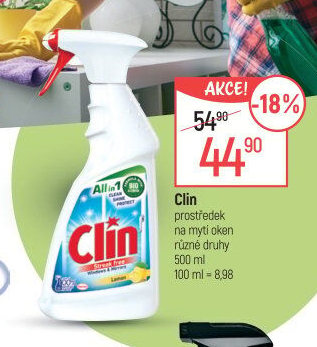 Čistič oken s alkoholem Clin