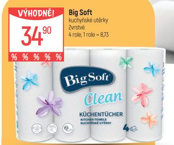 Kuchyňské utěrky 2vrstvé Big Soft
