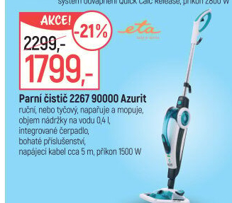 Parní čistič ETA Azurit 2267 90000