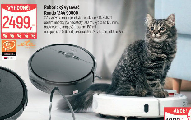 Robotický vysavač Eta Rondo 12449000