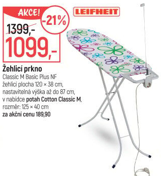 Žehlicí prkno Classic M Basic Plus Leifheit