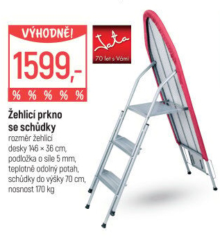Žehlicí prkno se schůdky Jata