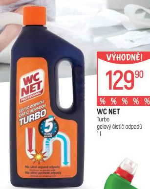 Čistič odpadů tekutý Turbo WC Net
