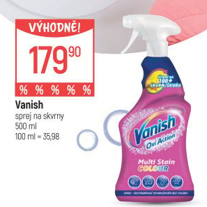 Odstraňovač skvrn ve spreji Oxi Action Vanish