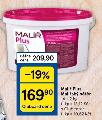 Malířský nátěr Malíř Plus