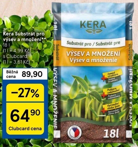 Substrát pro výsev a množení Kera