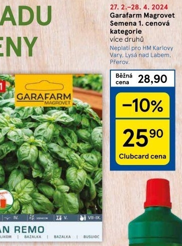 Zahradní osivo Garafarm