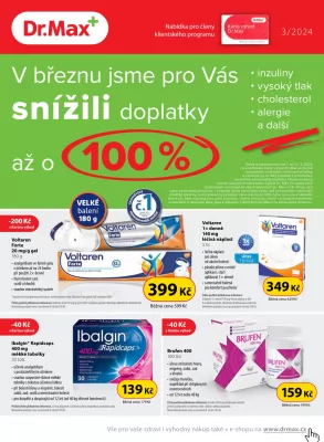 akční leták Dr. Max 1.3.2024-31.3.2024