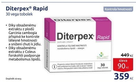 Doplněk stravy Diterpex Rapid