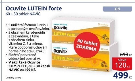 Doplněk stravy Lutein forte Ocuvite