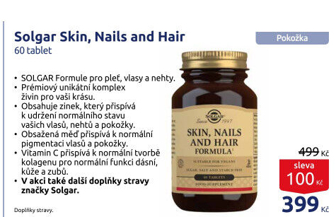Formule Skin, Nails and Hair Solgar