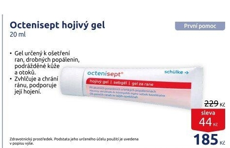 Gel na podporu hojení Octenisept