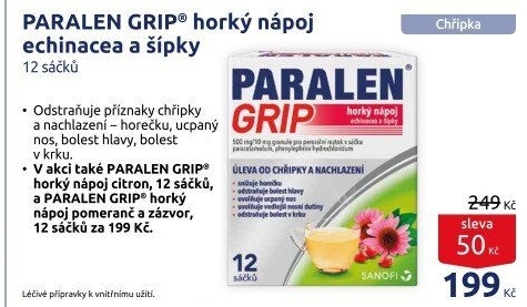 Nápoj horký Paralen Grip