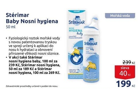 Nosní sprej dětský Stérimar Bébé