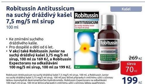 Sirup proti kašli Antitussicum Robitussin