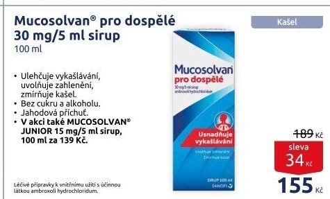 Sirup proti kašli Mucosolvan