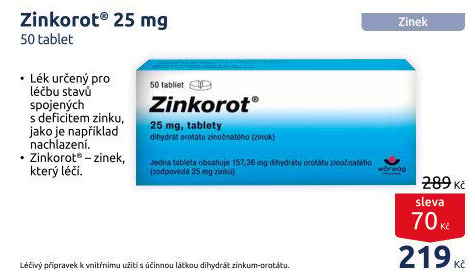 Tablety Zinkorot