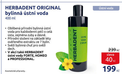 Ústní voda bylinná Herbadent