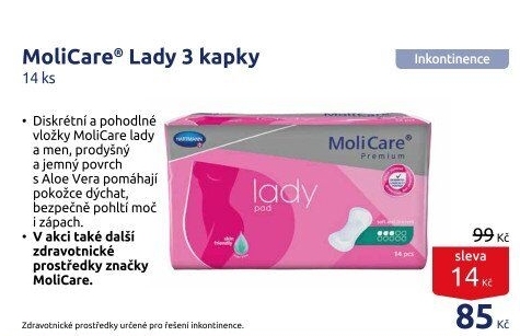Vložky dámské inkontinenční Lady MoliCare Hartmann