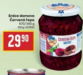 Červená řepa Srdce Domova