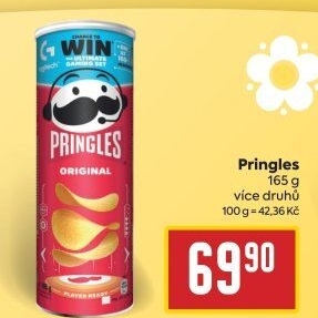 Chipsy Pringles - tubus
