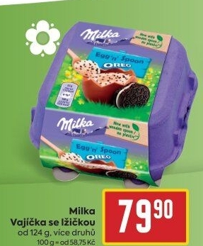 Čokoládová plněná vajíčka Milka