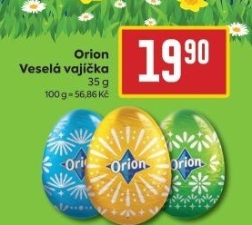 Čokoládové vajíčko Orion