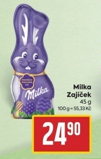 Čokoládový zajíc Milka