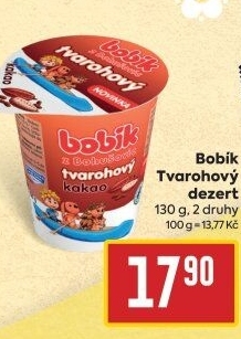 Dezert tvarohový Bobík