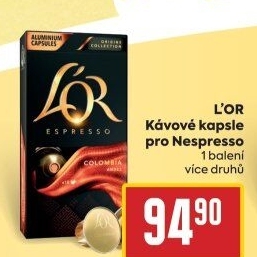 Kapsle pro Nespresso L'